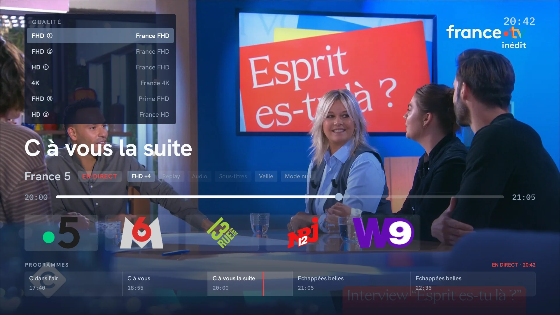 Sélecteur de sources