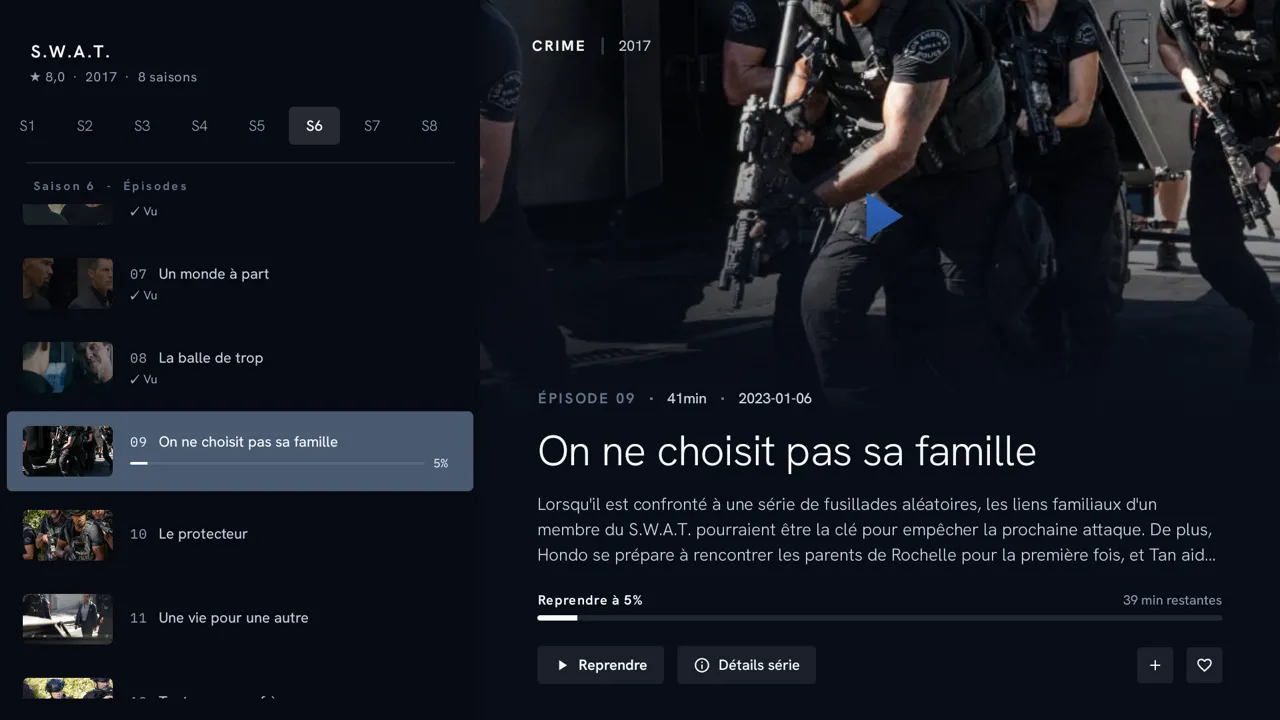 Fiche de série